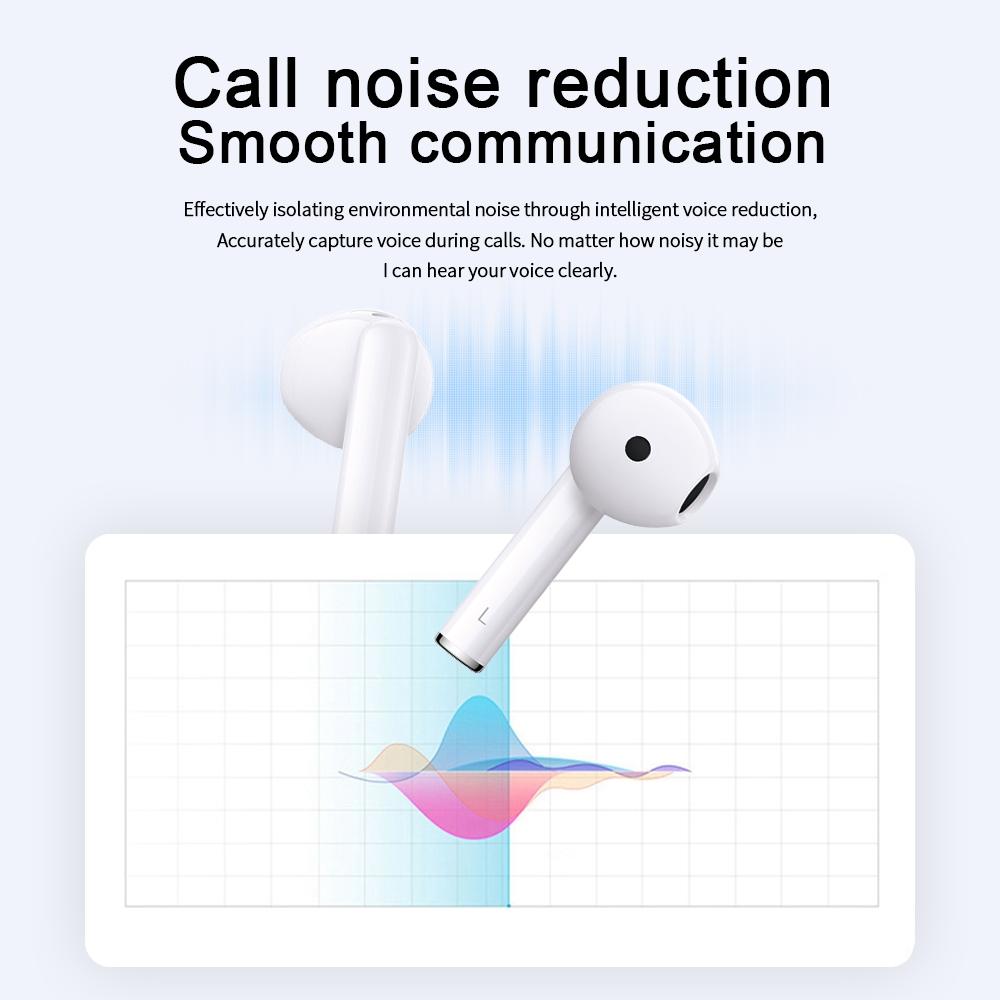 Smart Call Noise Reduction Bluetooth Earbuds - Semi-in-ear - Glaze White 15
