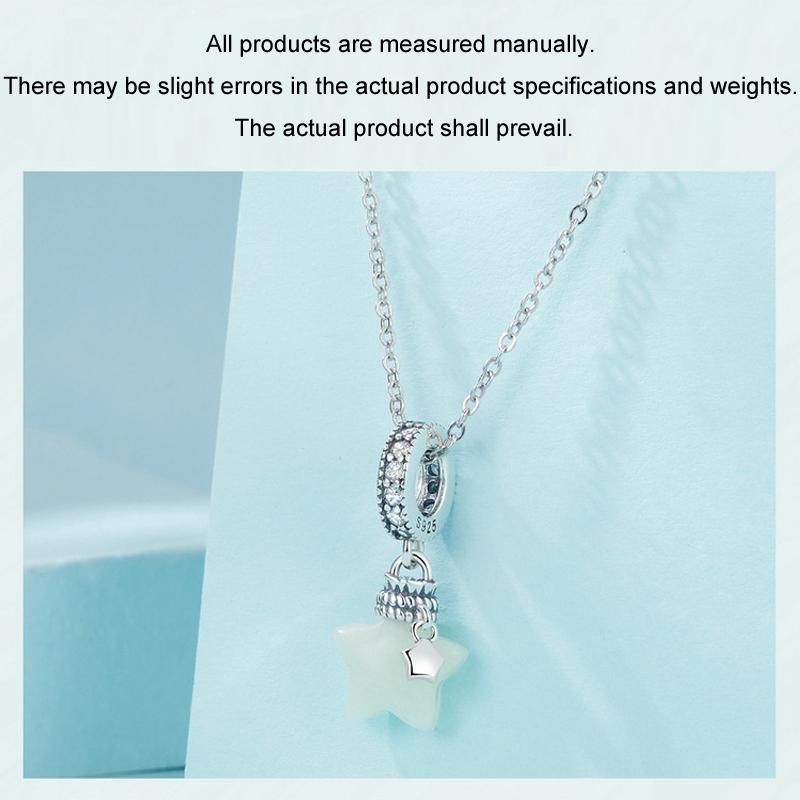925 Sterling Silver Luminous Star Wishing Bottle Pendant 5