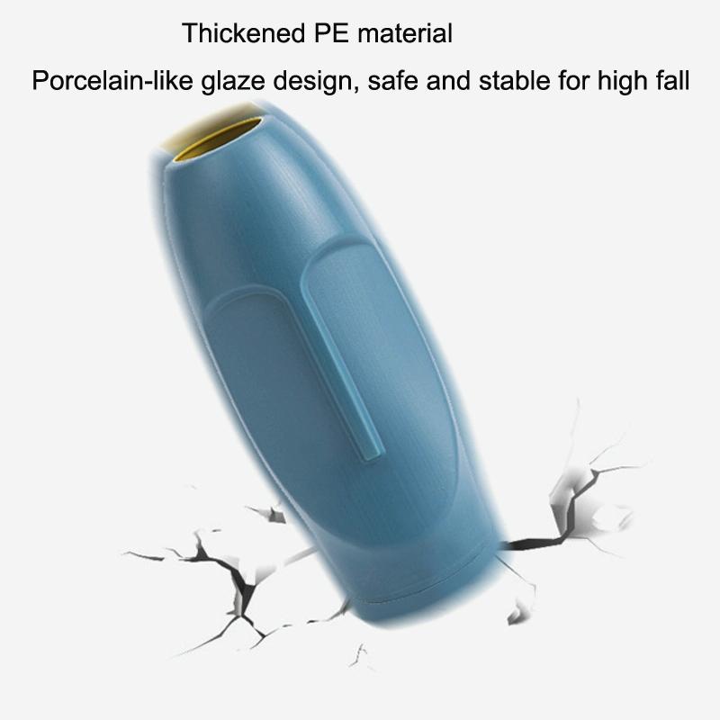 Thickened Pe Vase for Dried Flower Arrangements - Durable Drop-proof and Crack-proof - Light Green 4