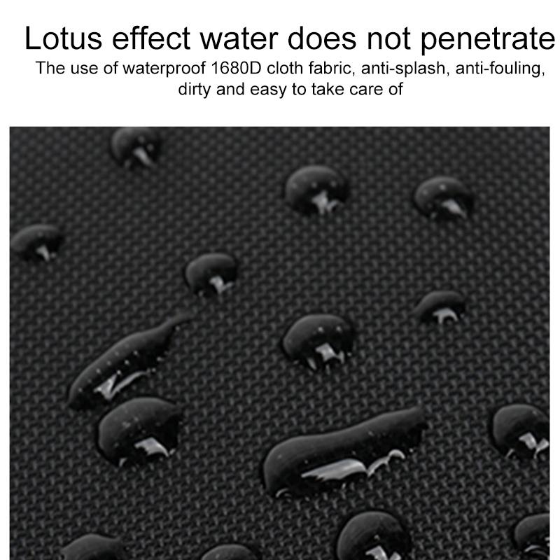 19 Inch Large Capacity Waterproof Backpack With Usb Black 7