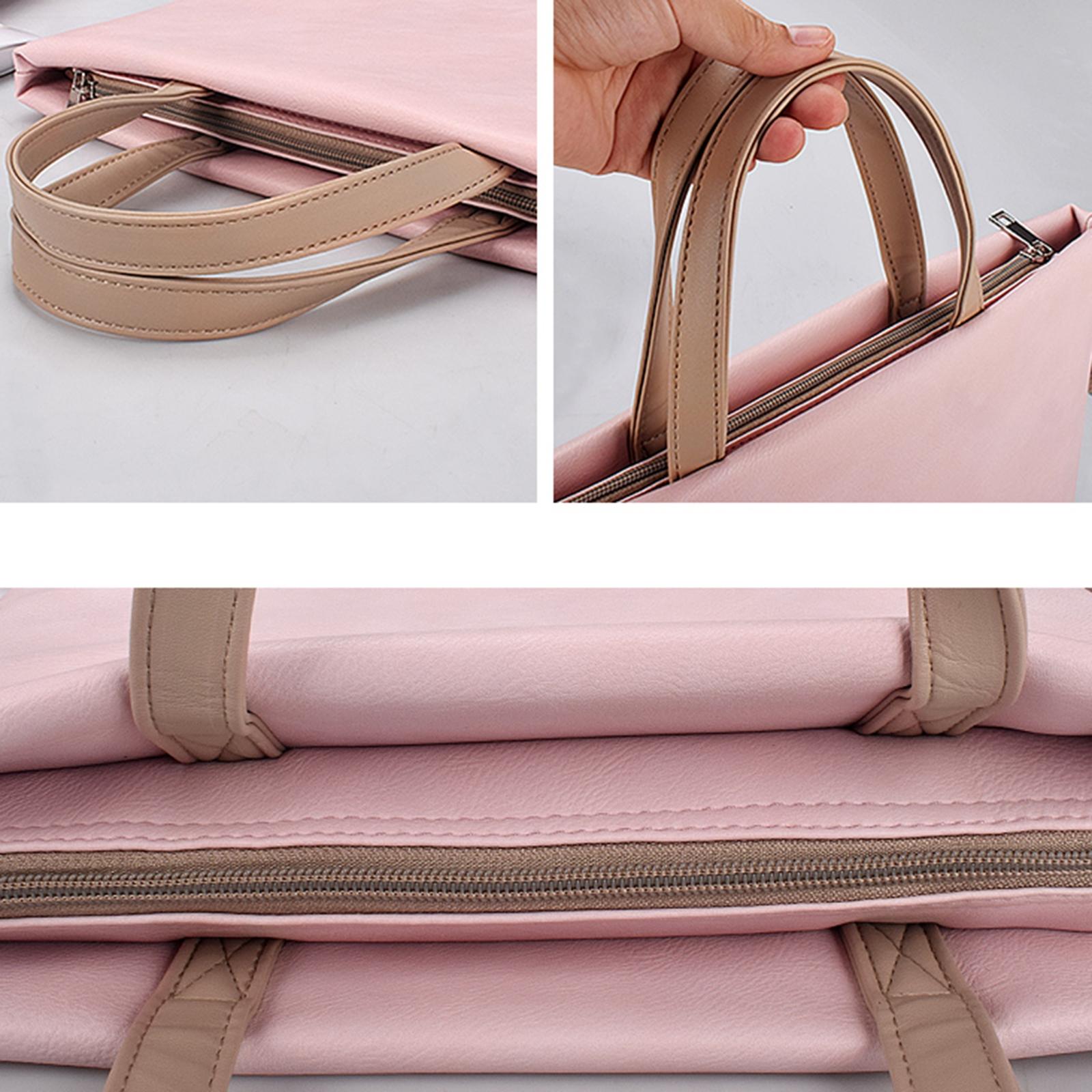 13.3 Inch Lightweight Laptop Bag with Detachable Strap - Pink 4
