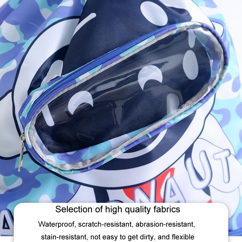 Kids' Swim Bag Cute Cartoon Beach Backpack Waterproof Dry / Wet Large 2 Layer - Blue - Large 2 Layer 9