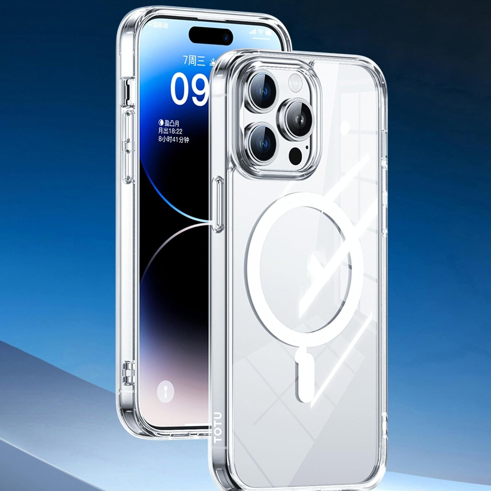 Totudesign Crystal Shield Magsafe Magnetic Case for Iphone 15 3