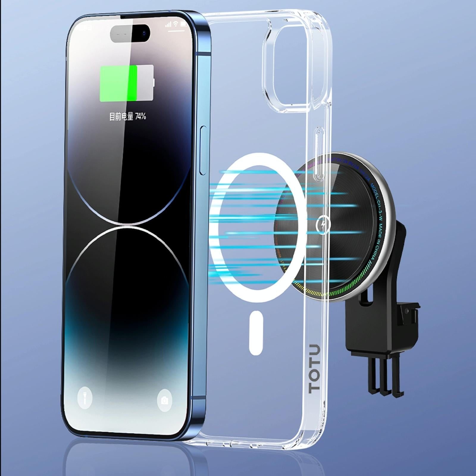 Totudesign Crystal Shield Magsafe Magnetic Case for Iphone 15 4