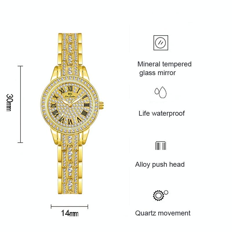 Diamond Chain Women Watch - Elegant and Stylish - Gold 4