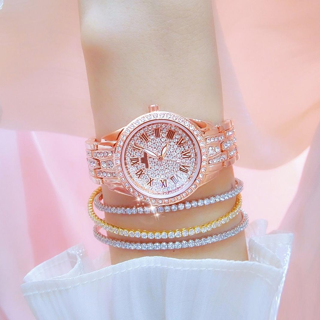 Diamond Chain Women Watch - Elegant and Stylish - Gold 10