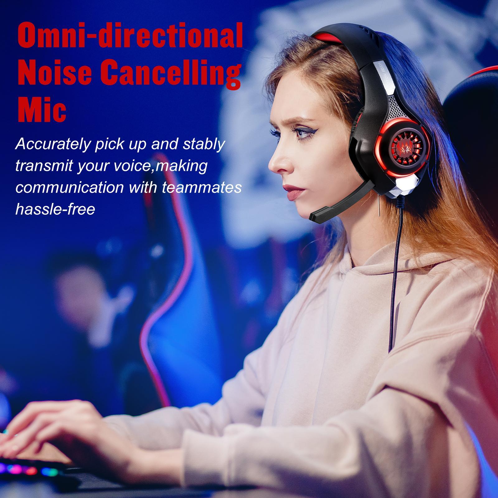 Omni Mic Gaming Headset 1.9M Length - Black Blue 4