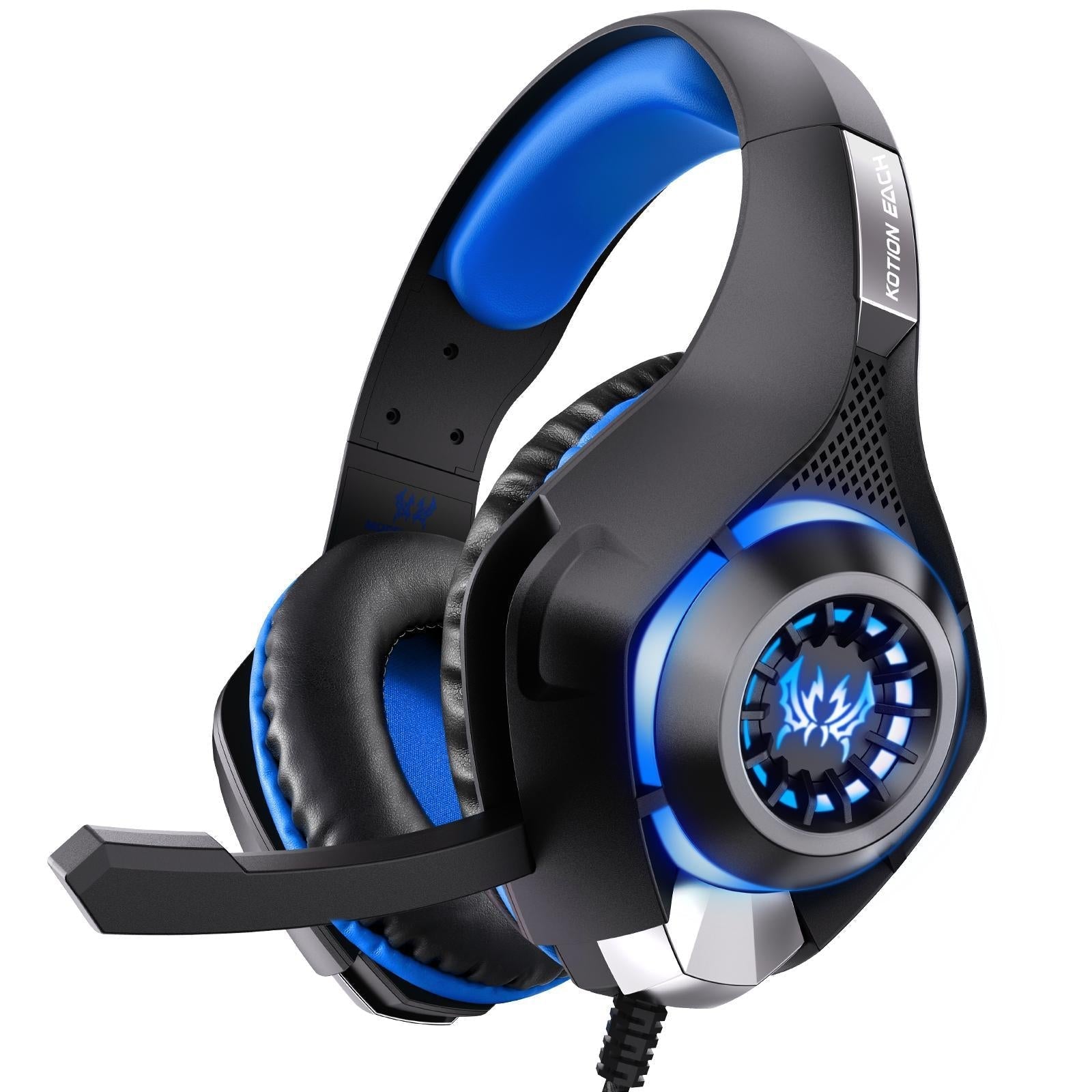 Omni Mic Gaming Headset 1.9M Length - Black Blue 9
