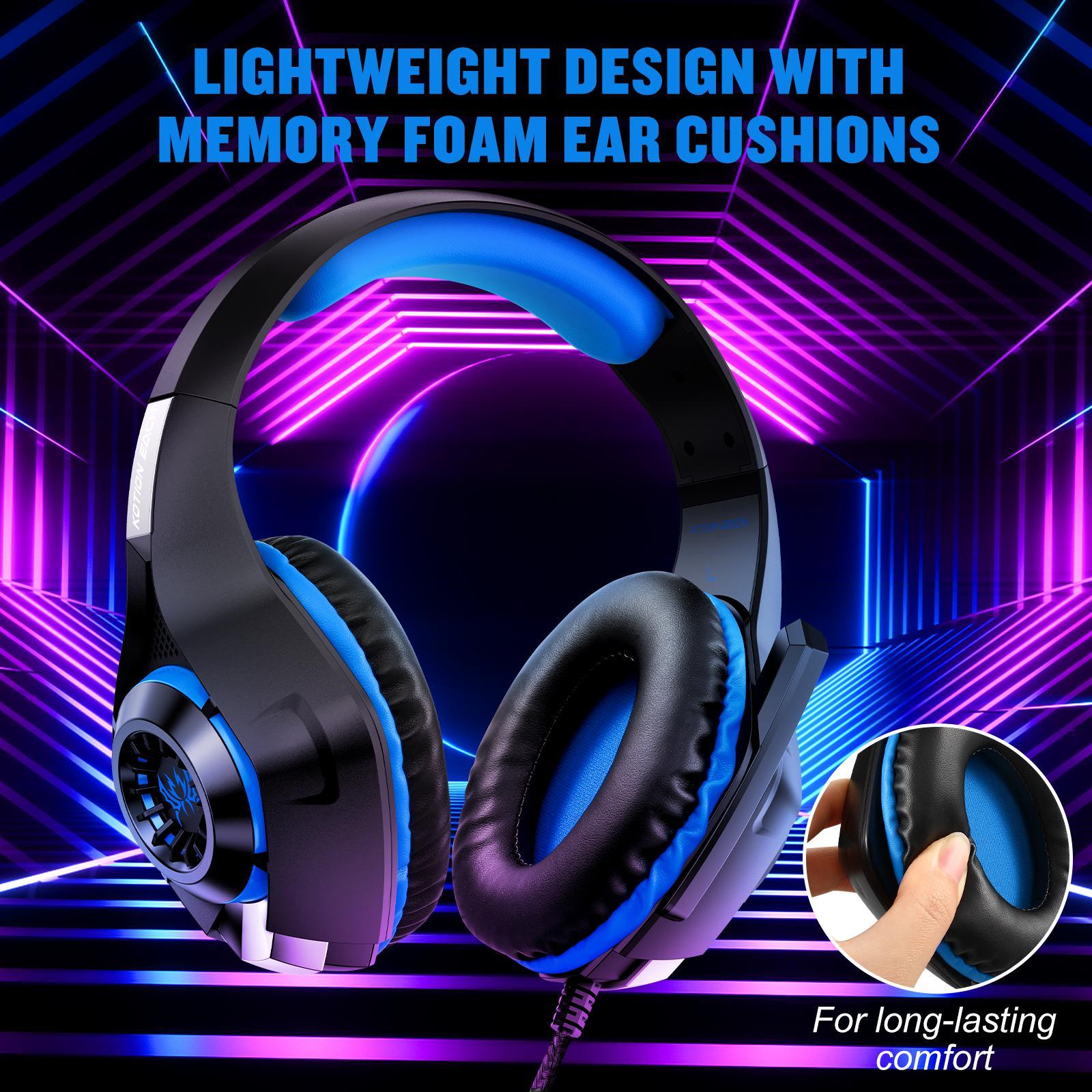 Omni Mic Gaming Headset 1.9M Length - Black Blue 13