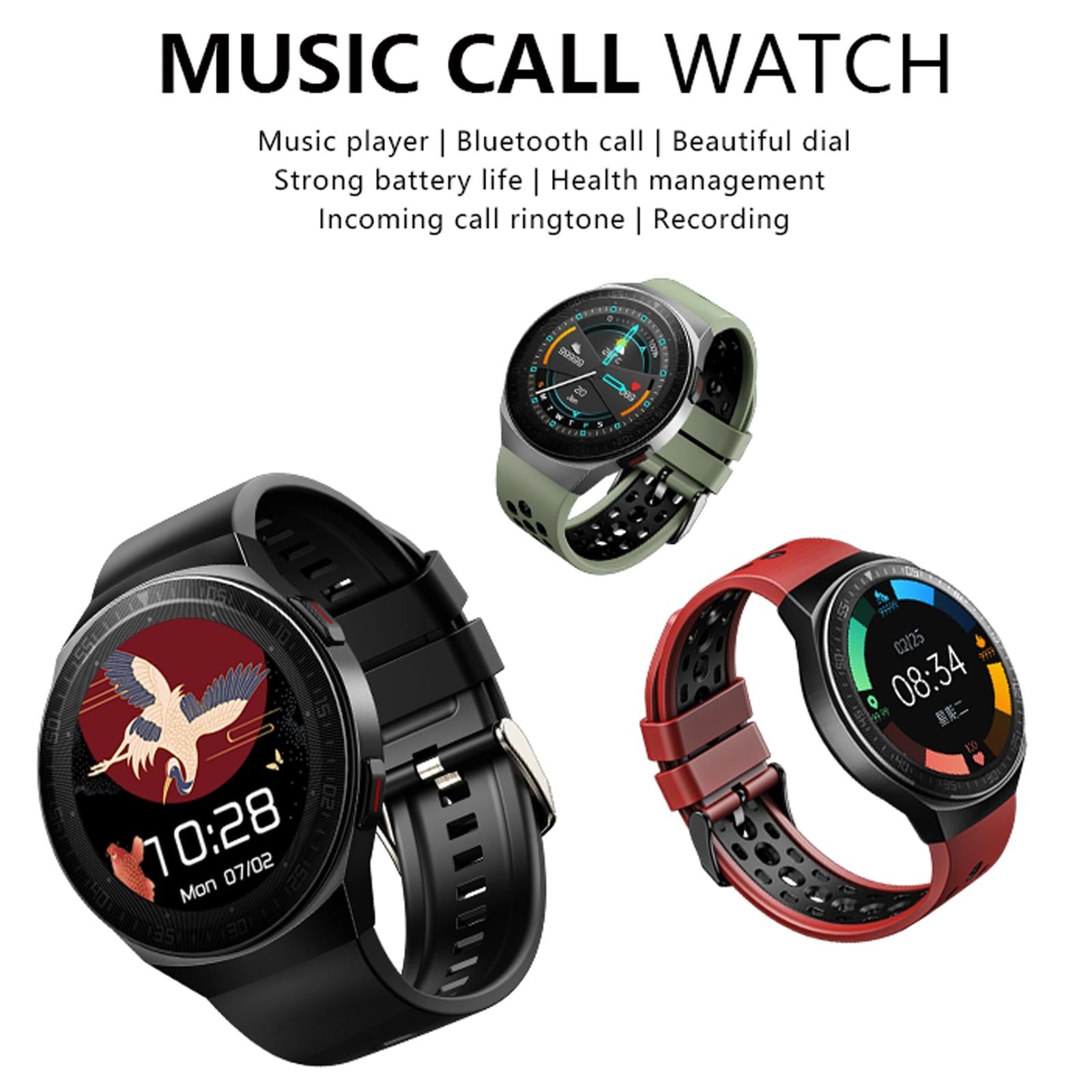 1.28 Inch Ip67 Waterproof Smart Watch With Bluetooth Call Sleep & Heart Rate Monitoring - Black 15