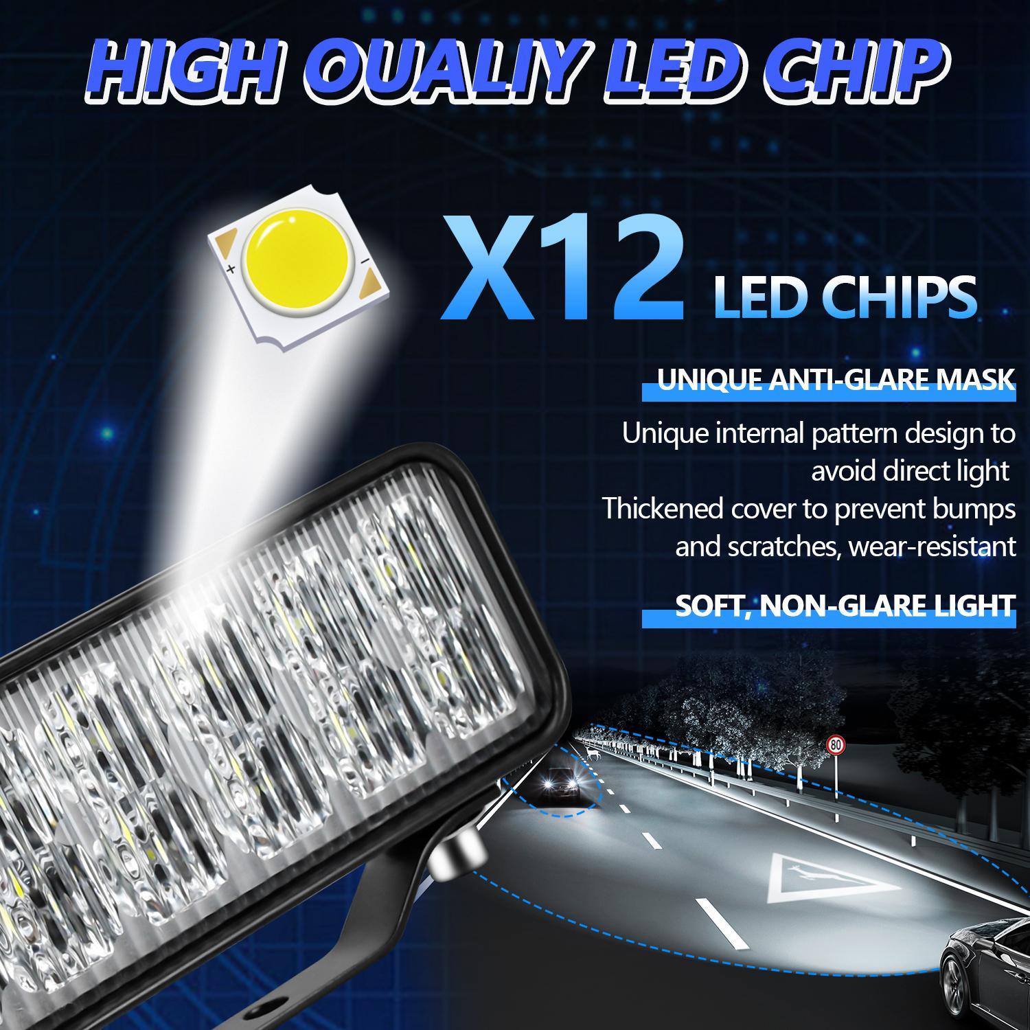 6 - Inch Flood Mixed Luminous Anti - Glare Lens Long Strip Light 6