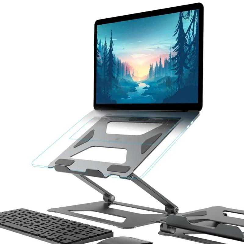 Aluminum Laptop Holder for 14-17.3 Inch Screens - Ergonomic Design 3