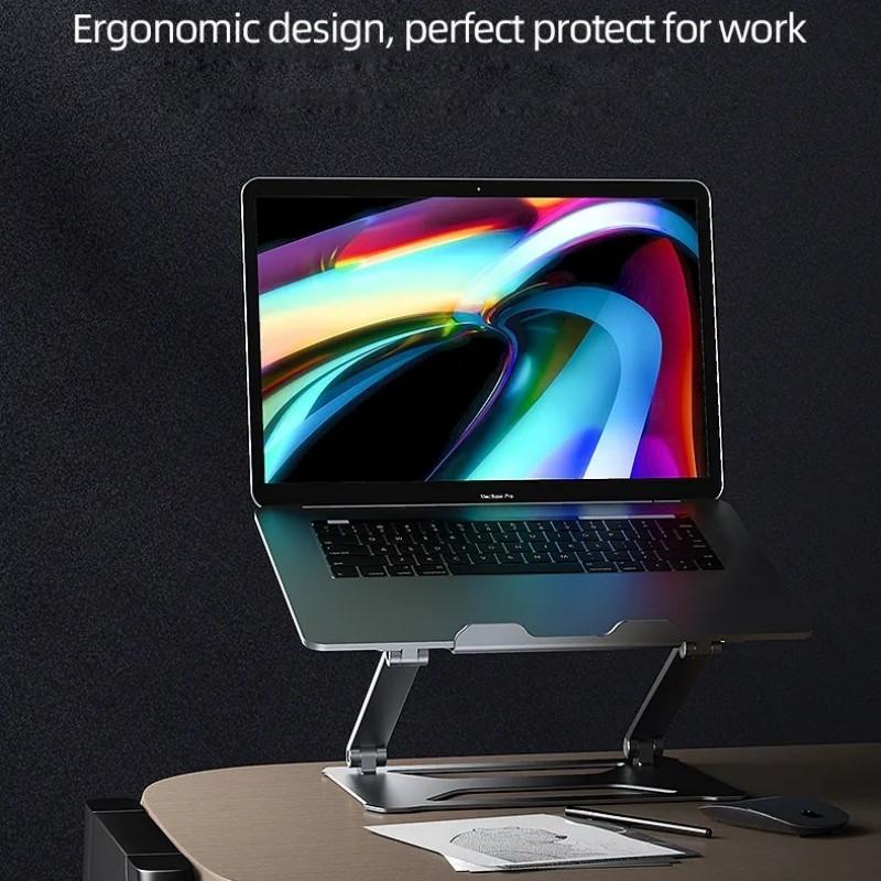 Aluminum Laptop Holder for 14-17.3 Inch Screens - Ergonomic Design 6