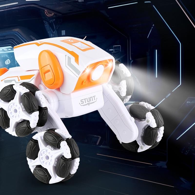 Intelligent 8-wheel Stunt Vehicle with Remote Control - Orange 8