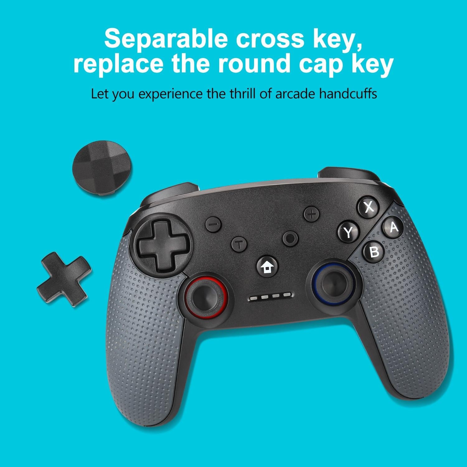 Switch Pro Wireless Gamepad with Dual Motors and Turbo 6