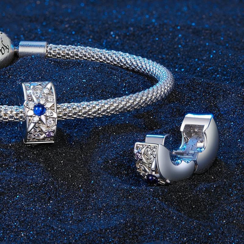 925 Sterling Silver Diy Bracelet Beads & Pendant Set 3