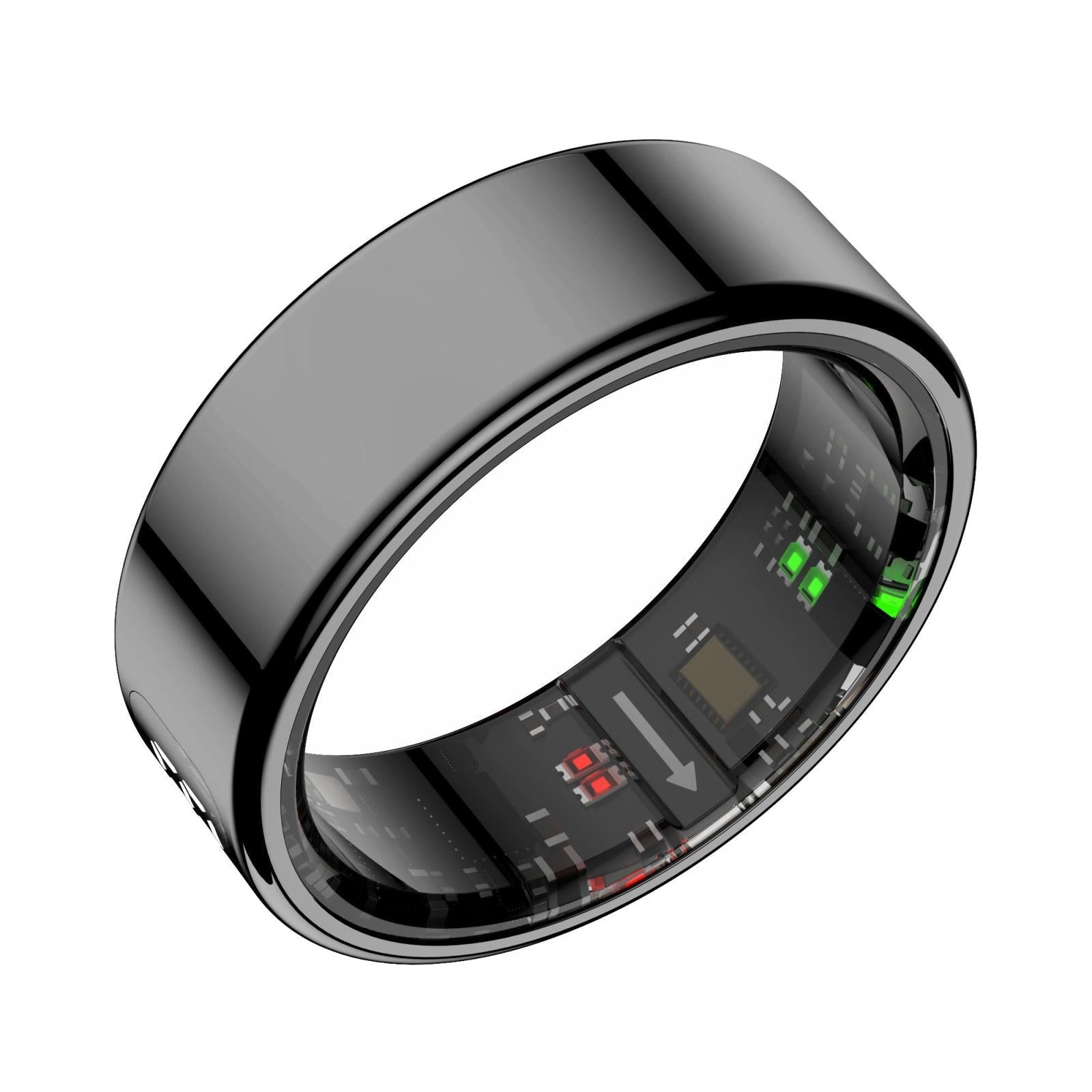 Smart Ring Heart Rate Blood Oxygen Sleep Sports Size 10 - Black 14