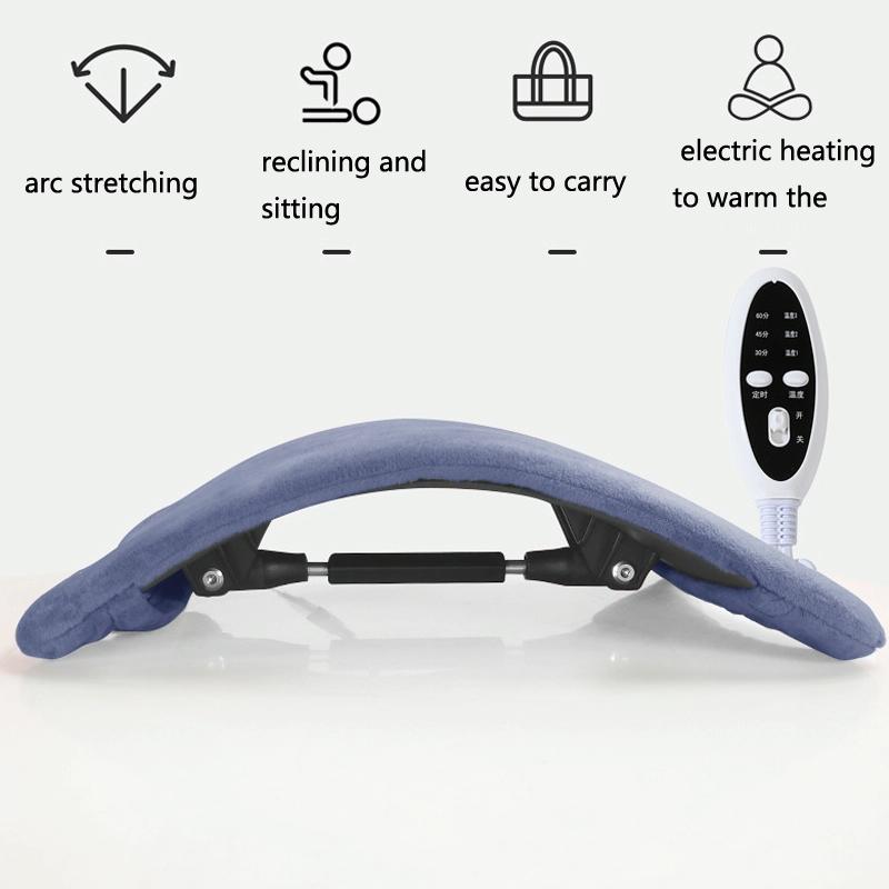 Electric Lumbar Support Pad Spine Stretcher & Massager 124 Vertebrae 5