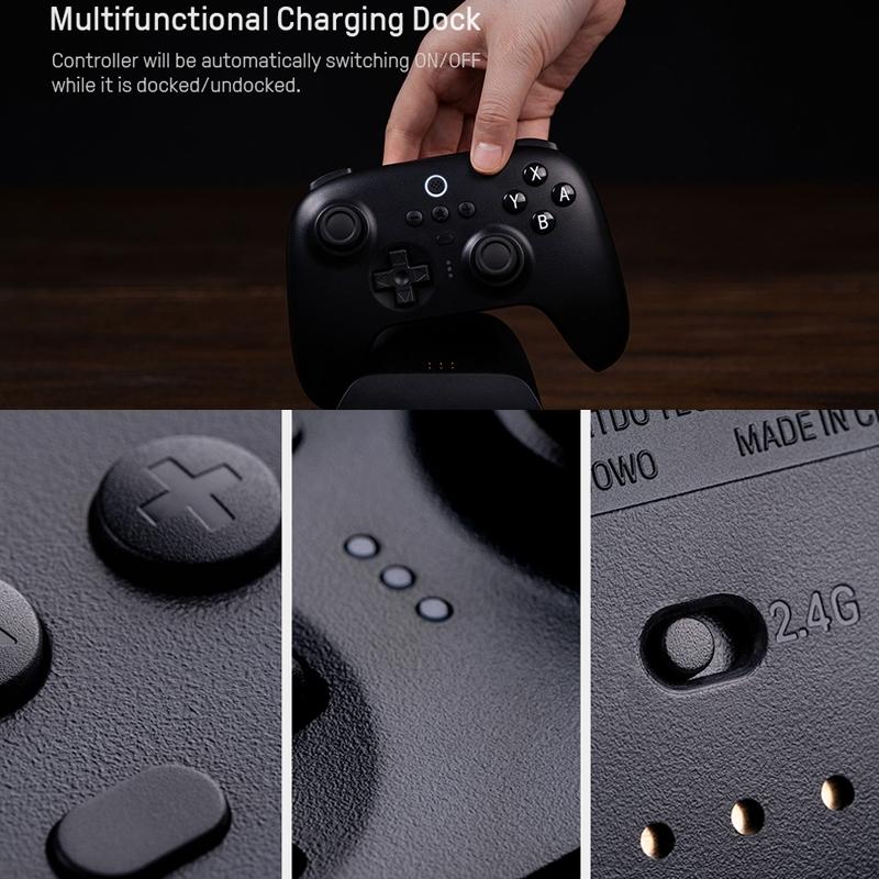 Wireless Gaming Controller for Switch / Pc - Tooth Design - White 9