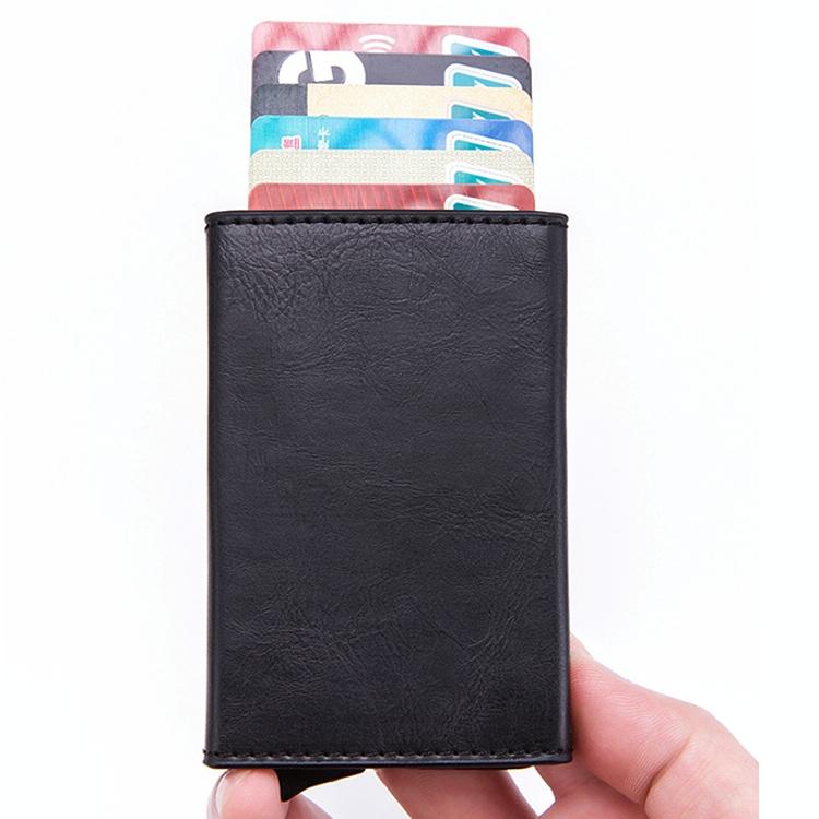 Aluminum Rfid Card Holder with Automatic Pop-up Function - Black 4