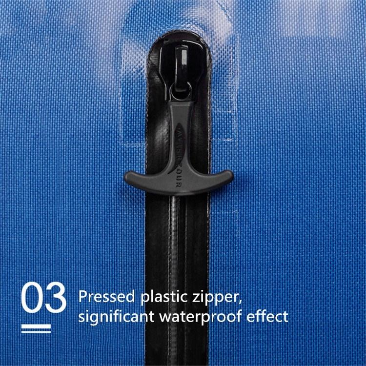 60L Waterproof Backpack For Swimming Diving Surfing Large Capacity Mountaineering Bag - Khaki 7