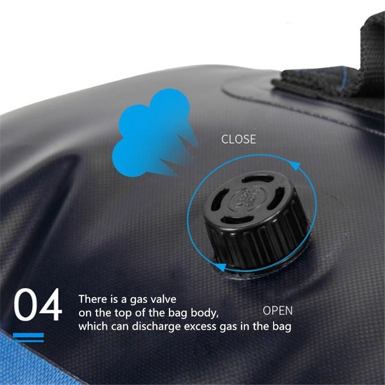 60L Waterproof Backpack For Swimming Diving Surfing Large Capacity Mountaineering Bag - Khaki 8