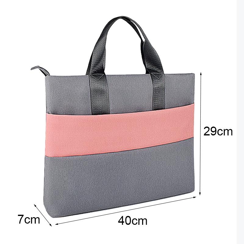 Universal Portable Laptop Liner Bag - Pink / Gray - 14.1-15.4 Inches 4