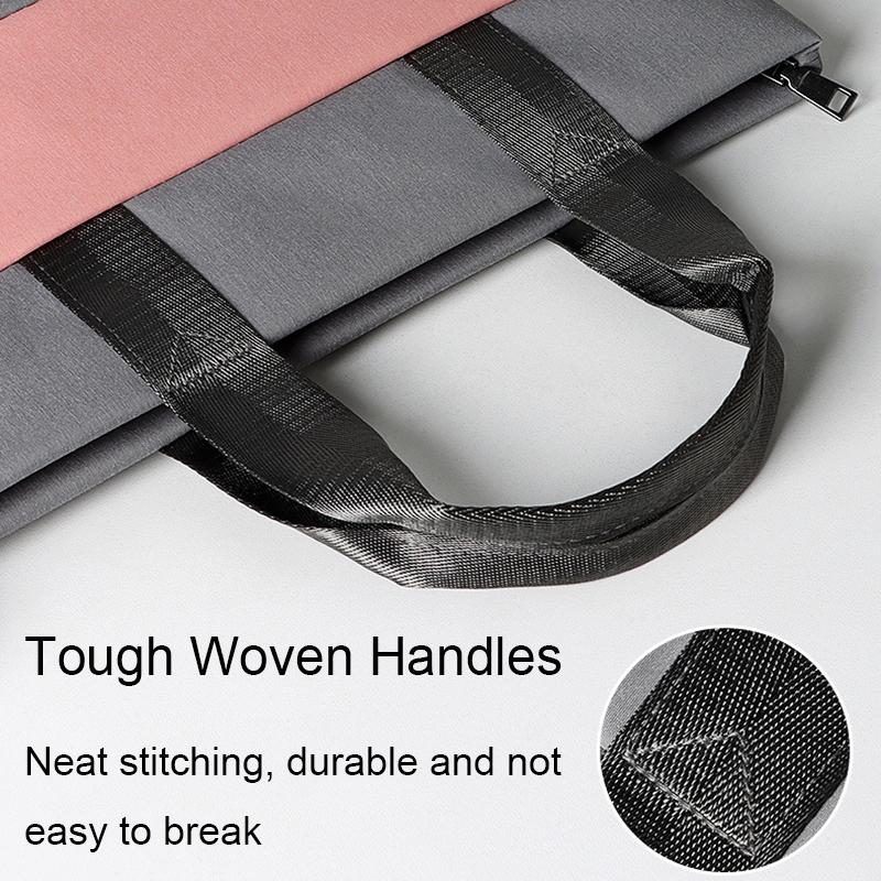 Universal Portable Laptop Liner Bag - Pink / Gray - 14.1-15.4 Inches 6