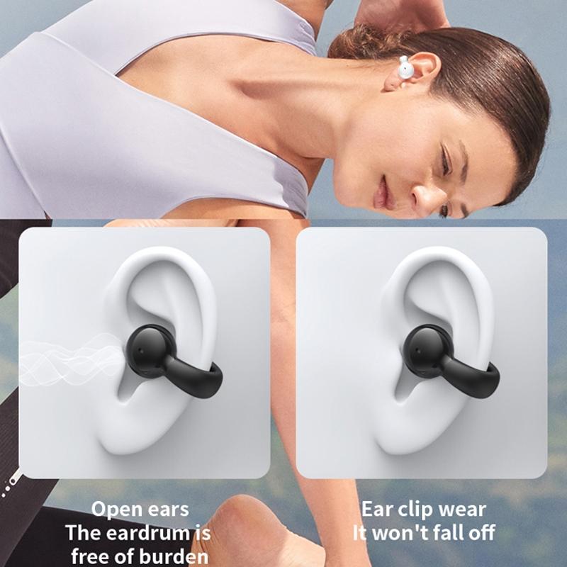 Wireless Bone Conduction Earphone - Single Ear Clamp Design - Black 7