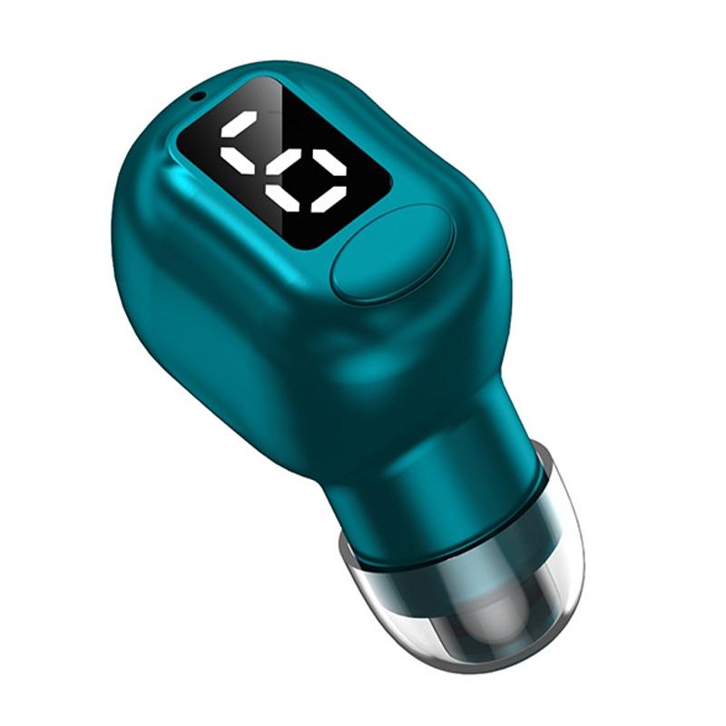 Mini Bluetooth Earphones with M5 Digital Display - Black 10