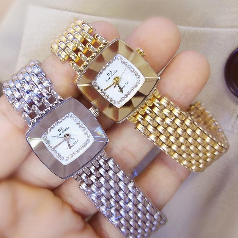 Stainless Steel Square Dial Women Watch with Simple Strap - Silver 6