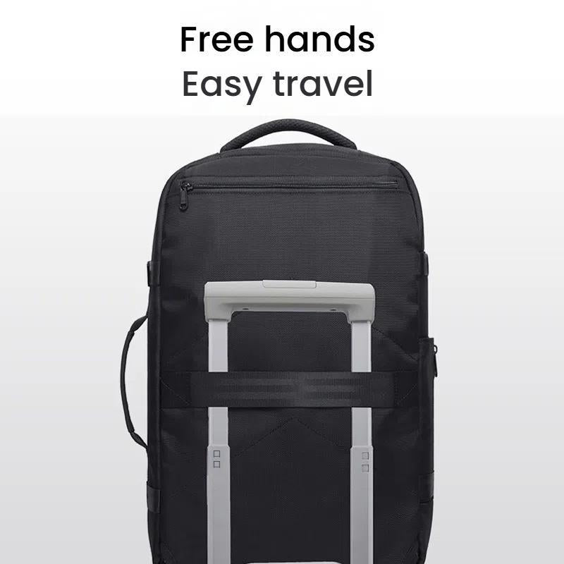 Large Capacity Men Backpack With Shoulder Strap Black 7