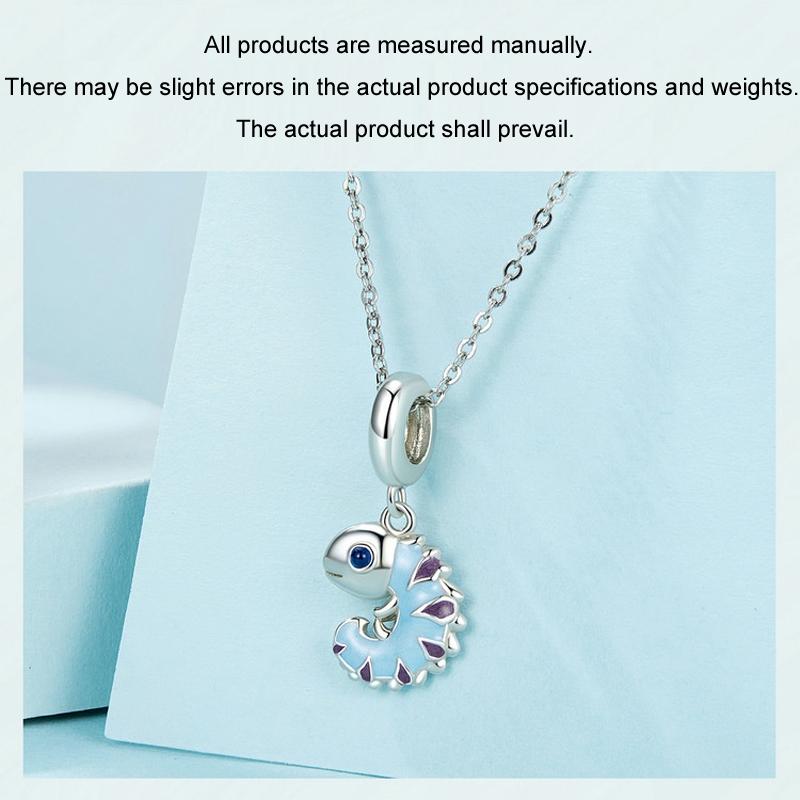 925 Sterling Silver Platinum Plated Chameleon Pendant 5