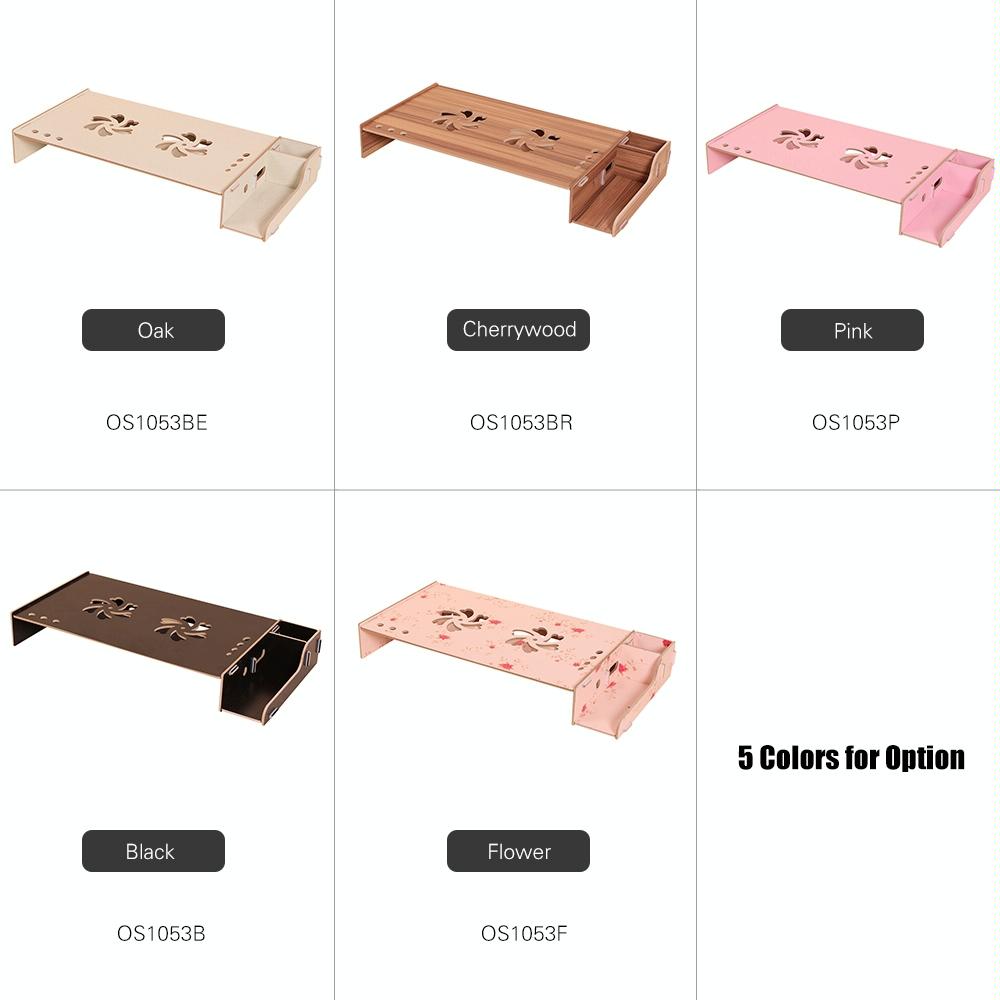 Wood Monitor Stand with Keyboard Storage - Tbd049404601A 8