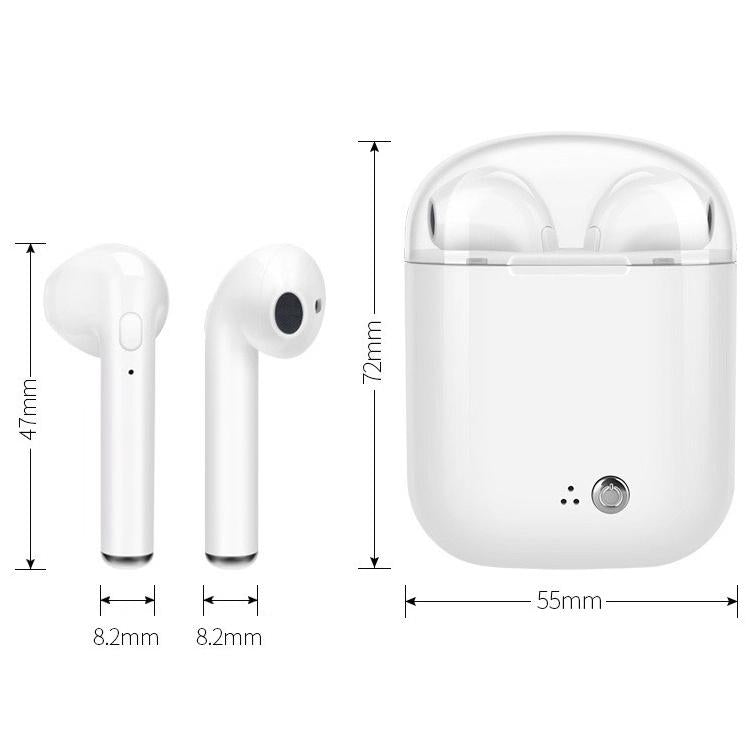 Wireless Bluetooth Tws Earphones with Charging Bin - I7s Binaural Plating - Silver