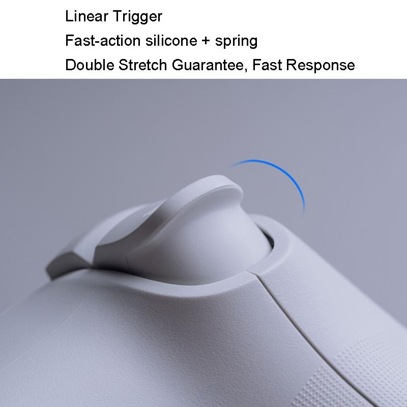 Wireless Gaming Controller + Charging Dock for Pc / Windows 10 / 11 / Steam Deck - 2.4g - White 14
