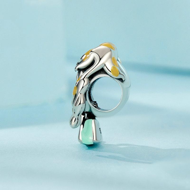 925 Sterling Silver Adorable Cat Bead 4