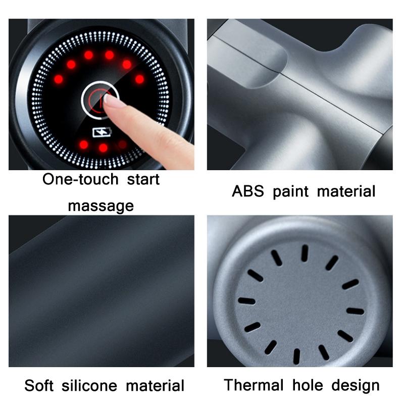 Portable Rechargeable Muscle Massager - Grey Handbag 4