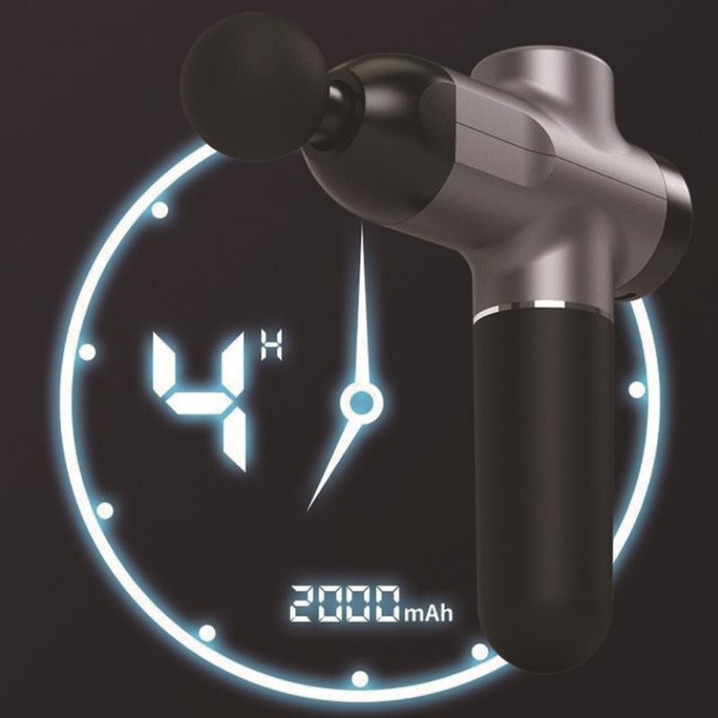 Portable Rechargeable Muscle Massager - Grey Handbag 6