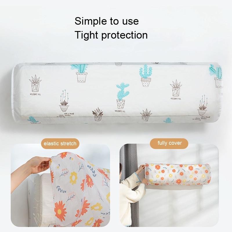 5-pack Hanging Ac Dust Cover - 95x20x31cm - Thickened - Red Flower 3