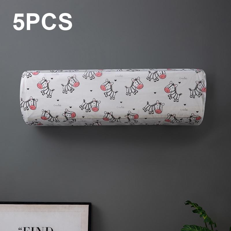 5-pack Hanging Ac Dust Cover - 95x20x31cm - Thickened - Red Flower 12