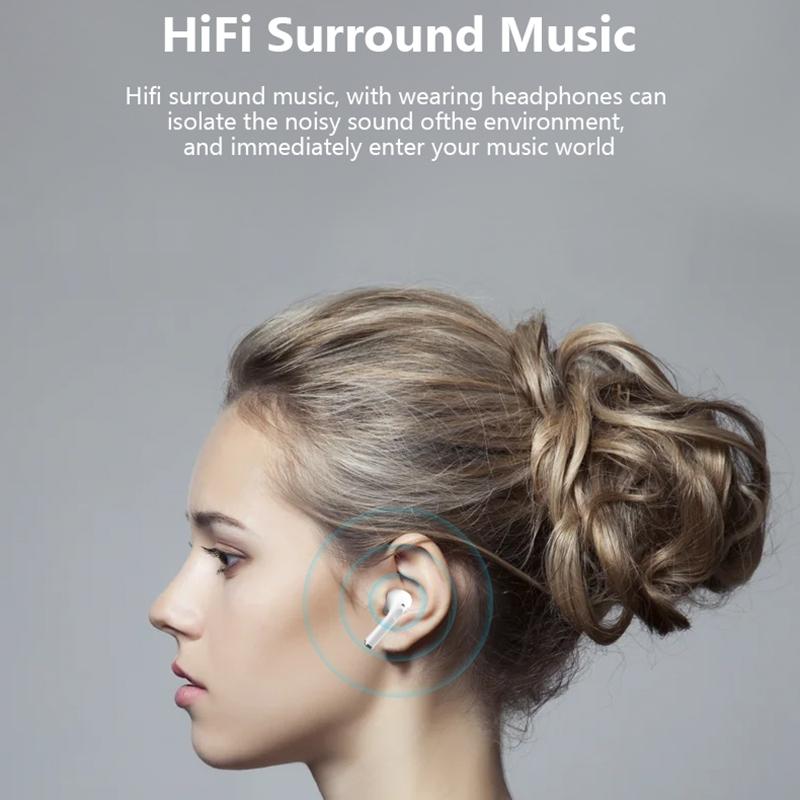 Led Display Bluetooth 5.1 Earbuds with Charging Case - Black - Sya00844601A 5