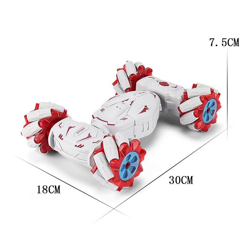 Stunt Car with 2.4g Remote Control - Single Rc Torsion Design - Red 3
