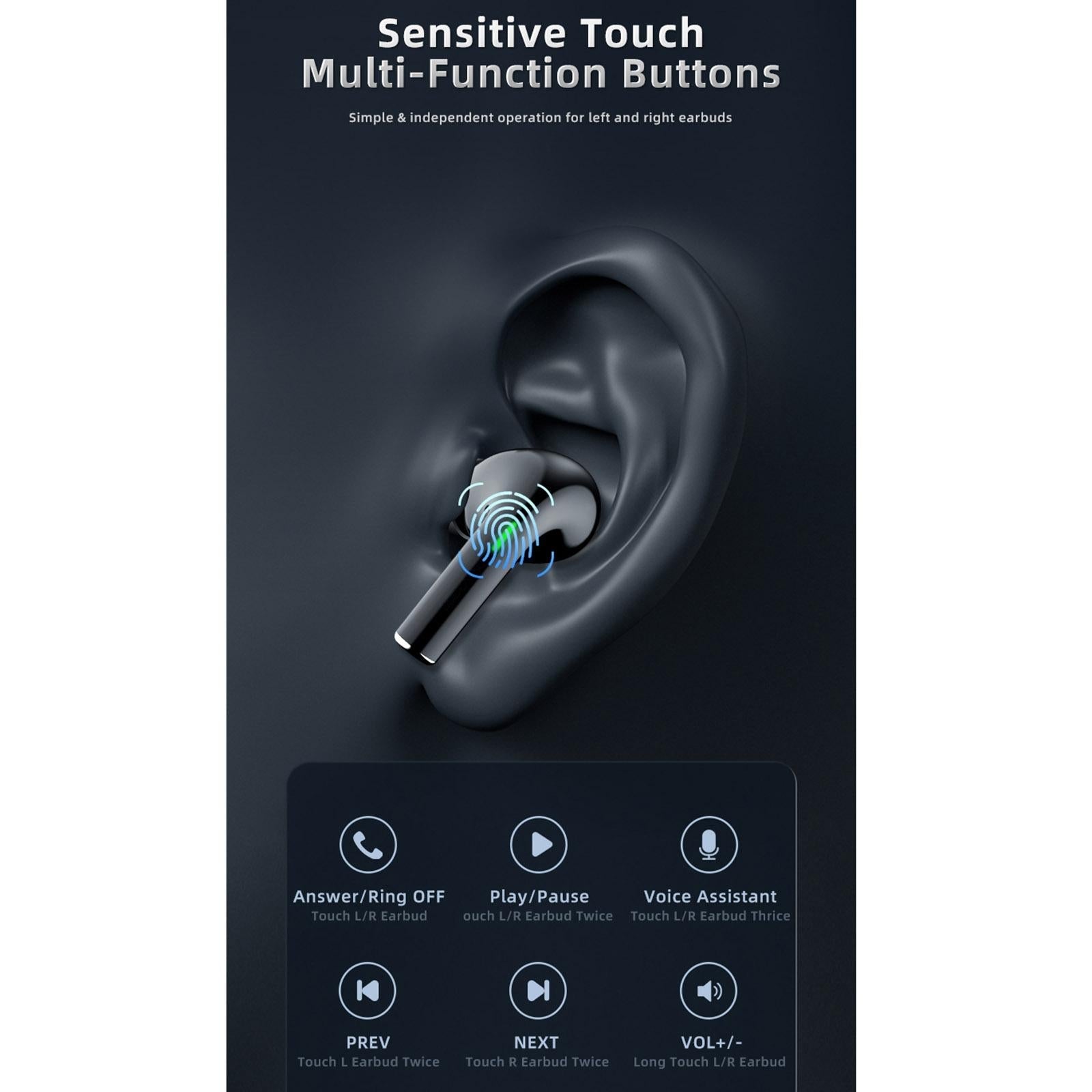 Wireless Tws Stereo Bluetooth Earbuds - Green 7