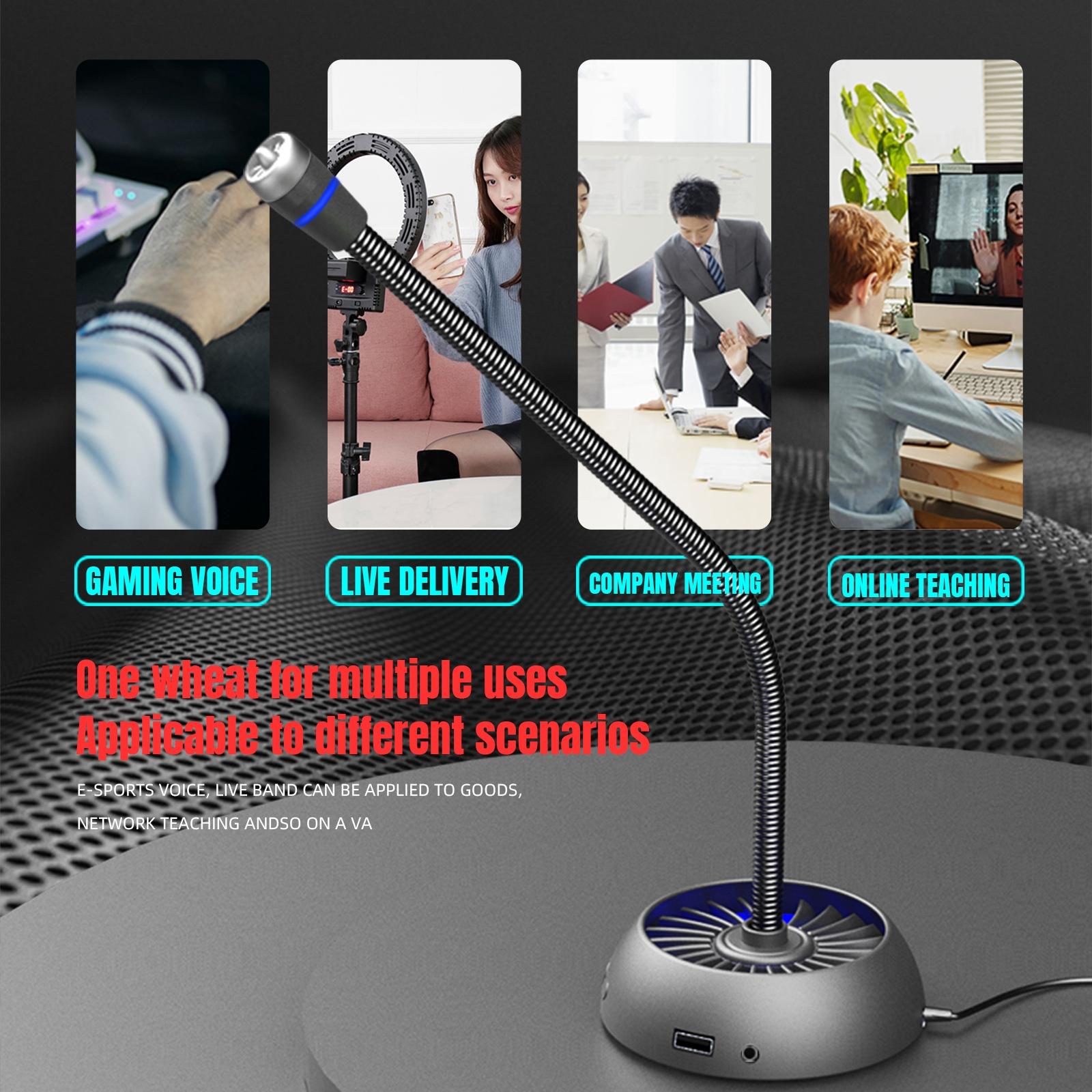 High-Quality Usb Noise-Cancelling Microphone - Black 4