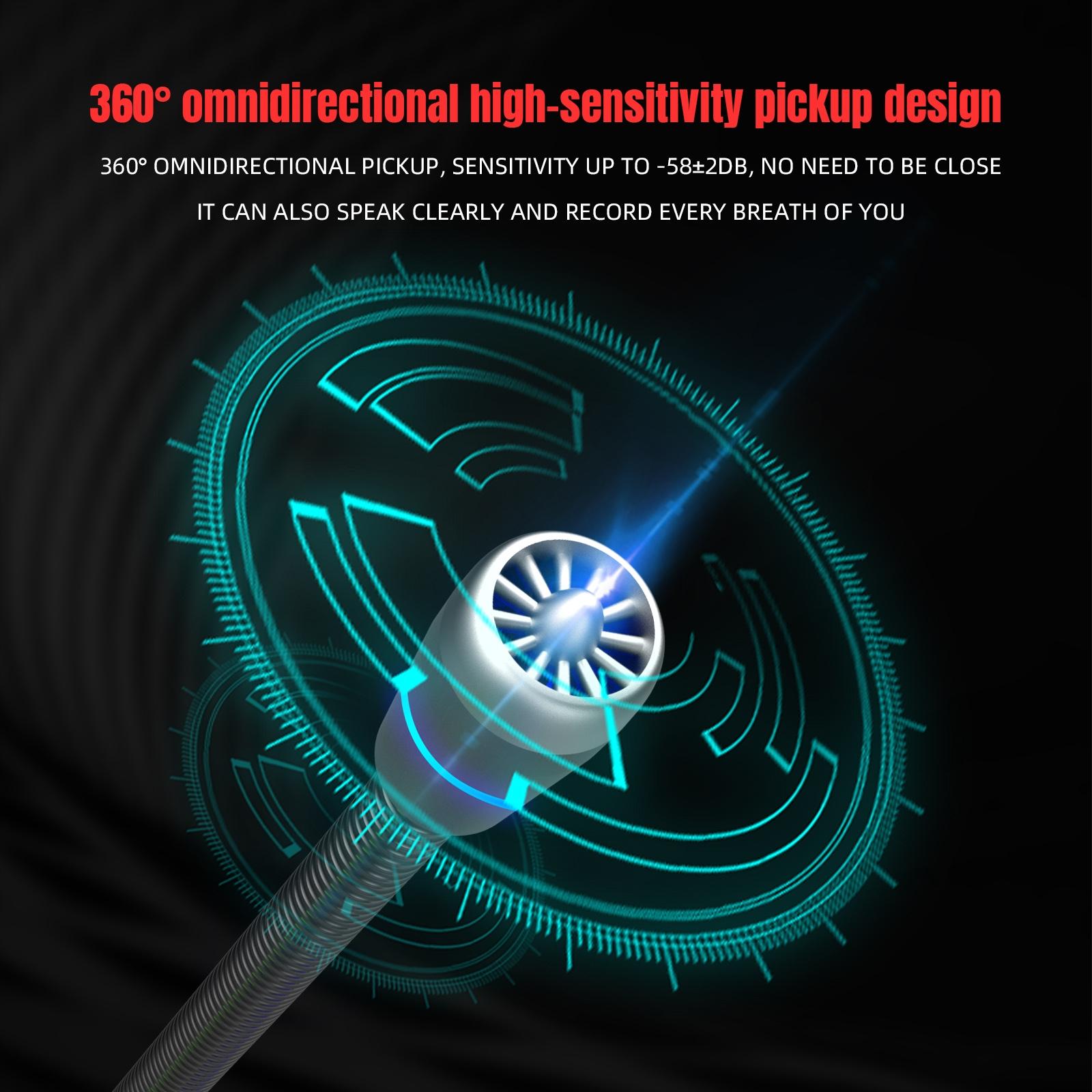 High-Quality Usb Noise-Cancelling Microphone - Black 5