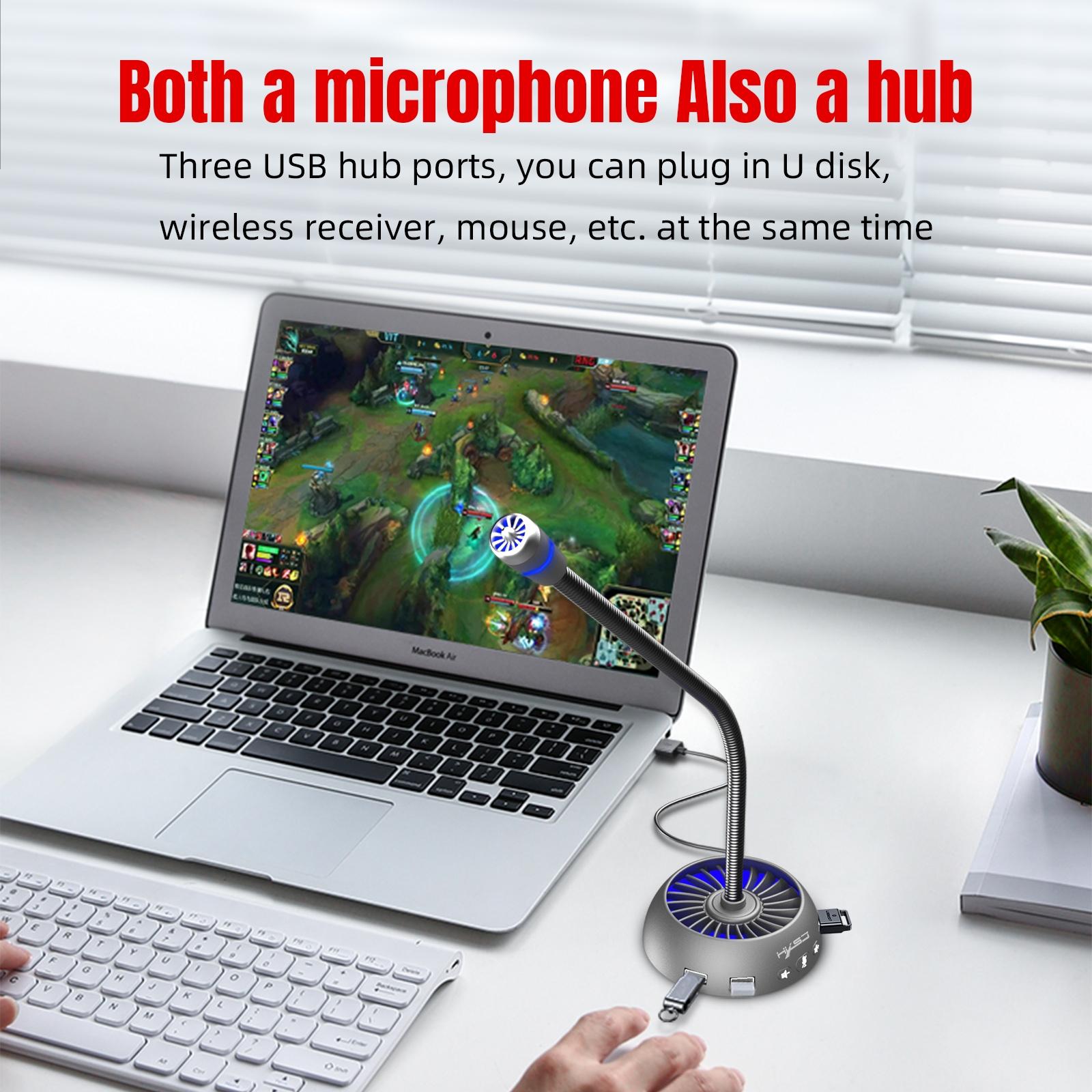 High-Quality Usb Noise-Cancelling Microphone - Black 8