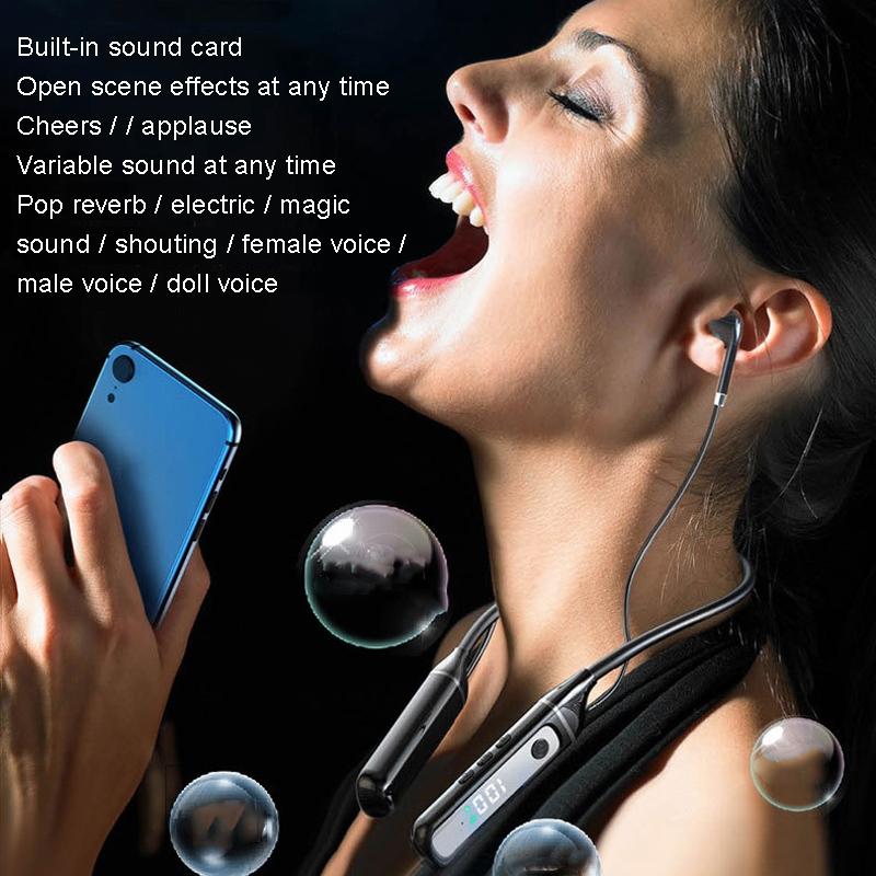 Wireless Sports Earphones with Bluetooth 5.3 and Built-in Sound Card - Black 11