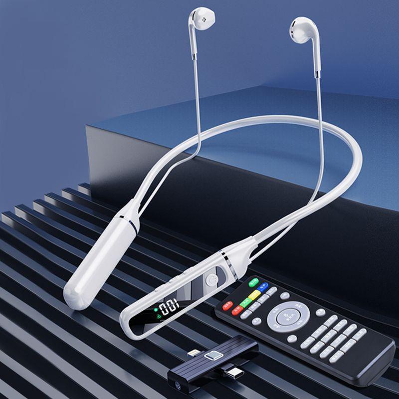 Wireless Sports Earphones with Bluetooth 5.3 and Built-in Sound Card - Black 13