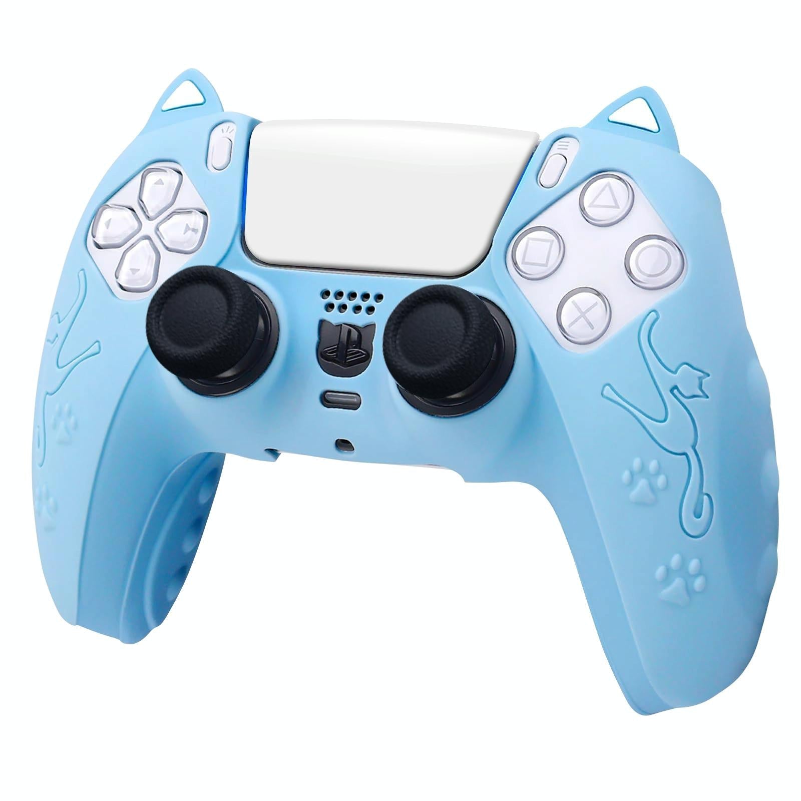 Silicone Cat Ear Gamepad Cover for Sony Ps5 - Black 14